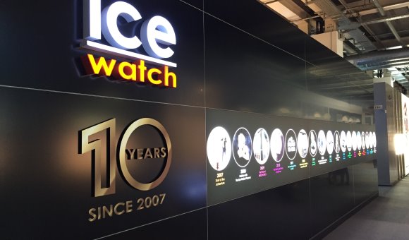 Le stand d’ICE WATCH était magnifiquement agencé pour les 10 ans d’anniversaire.
